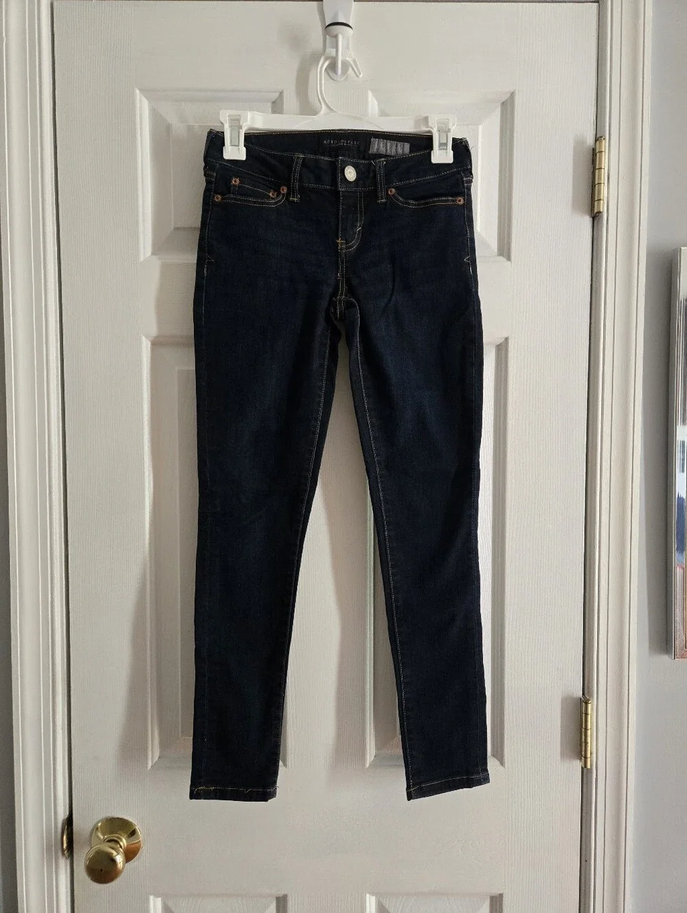 Aeropostale Dark Blue Skinny Jeans Jegging Fit 00 Short